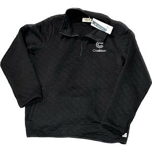 Marine Layer Women’s Corbet Black Quilted Pullover - Large (L) - New With Tags